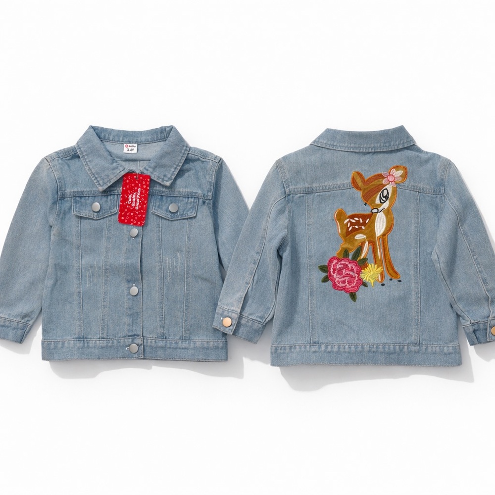 PatPat Light Blue Denim Jacket for Kids